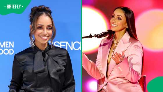 American singer Mya receives walk of fame star on her first SA visit