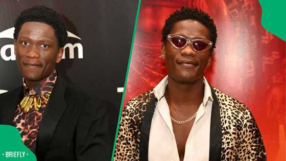 'Shaka Ilembe' star Lemogang Tsipa shows off his grandmother at the Season 2 premiere