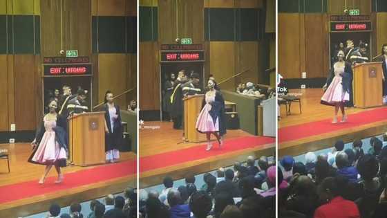Pretoria graduate catwalks on stage before collecting qualification, video goes viral