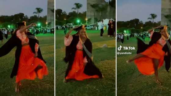 University of Pretoria graduate celebrates qualification with barefooted amapiano dance, fire video goes viral