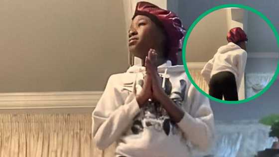 Young lady's mom catches her trying to do Barcardi dance in TikTok video, SA amused by awkward moment