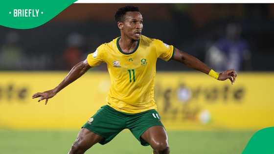 Themba Zwane’s World Cup dream is in danger after FIFA hands Bafana star a heavy ban