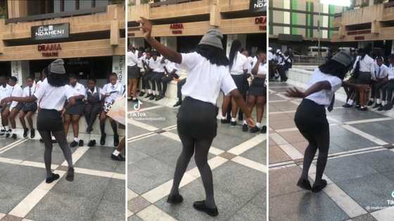 Pretoria school girl kills Bacardi dance in front of peers outside State Theatre