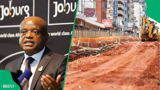 Johannesburg mayor Dada Morero promises to fix damaged Lilian Ngoyi street by August, SA laughs