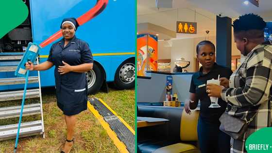 "Super boring": Popular domestic worker disturbs SA with playful restaurant antics, SA disappointed
