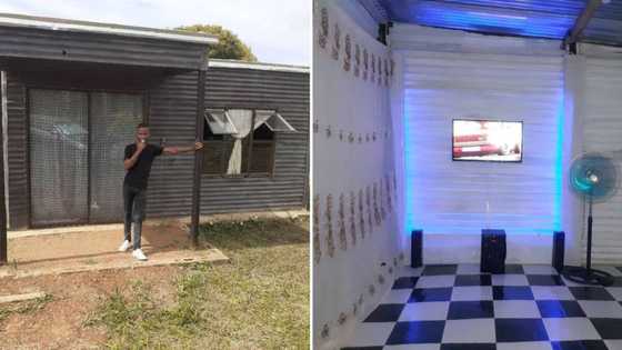 Durban man posts 4 stunning pictures of shack renovation on Facebook