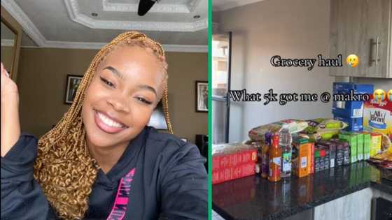 "Living alone is not for the weak": Student's massive R5K Makro grocery haul divides SA on TikTok