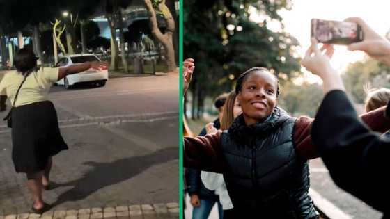 Young woman acts crazy on walk to taxi rank at 1 am in a TikTok video, SA is touched