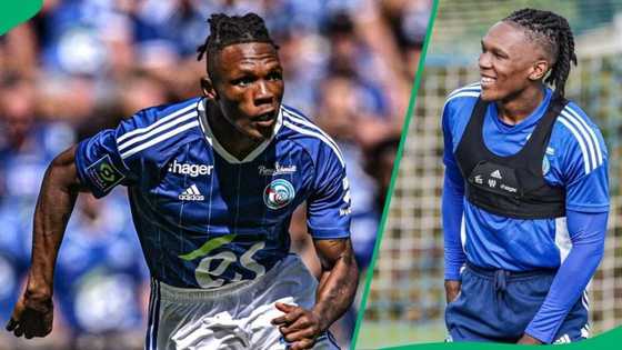 Striker Lebo Mothiba has been seen at Kaizer Chiefs after leaving French side RC Strasbourg