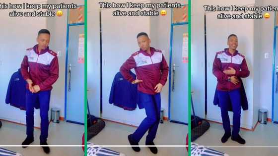 Happy male nurse dances to gqom song in viral TikTok video, his smooth moves wow South African ladies