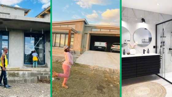 Homeowner shows off new house built from scratch, video of stunning exterior and interior inspires Mzansi