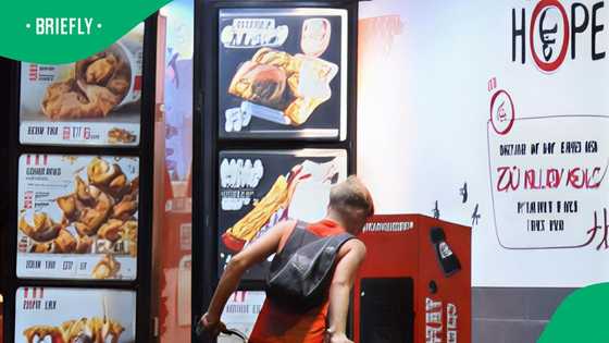 Person at drive-thru with bicycle in TikTok video amuses South Africa