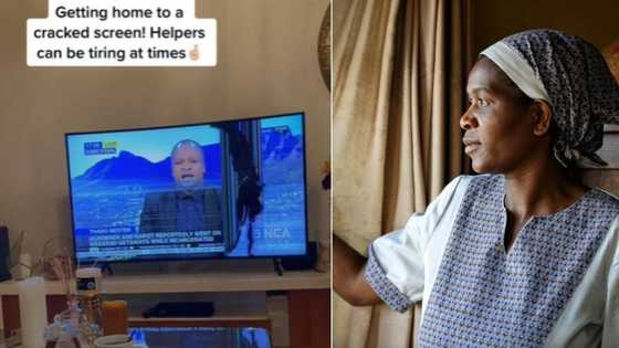 Woman comes home to cracked TV screen, TikTok video of her blaming domestic worker has Mzansi debating as others sharing similar stories