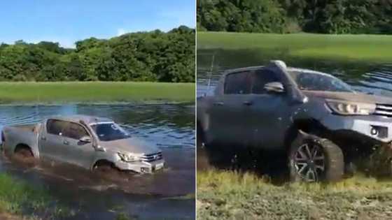 Motoring: Truck miraculously drives through raging river, Mzansi in awe