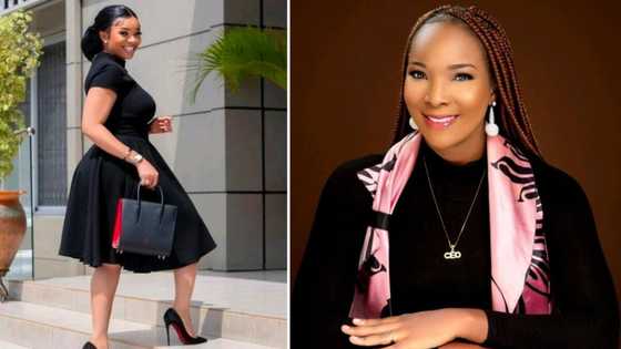 Stunning businesswoman says positive affirmations and words are seeds of success