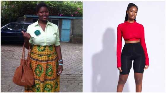 Lady goes viral after sharing her amazing transformation photos