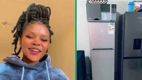22-year-old in Pretoria West gets new apartment, Mzansi peeps feel the pressure as she unboxes appliances