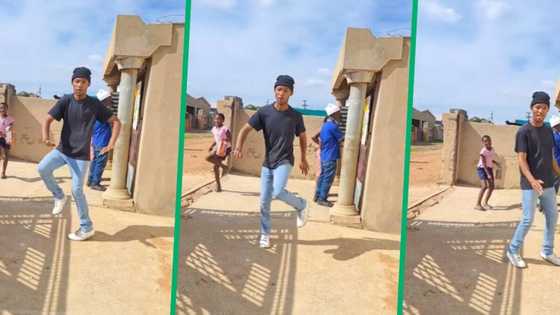 Banike: Girl unexpectedly joins man in TikTok dance challenge while buying bread