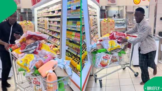 Shoprite trolley dash contestant prioritises breakfast items and basics in viral competition video