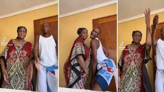 SA gogo kills 'Bhebha' dance challenge with grandson in viral TikTok video, Mzansi gives rave reviews