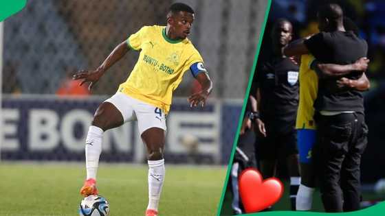 Teboho Mokoena posted a heartfelt image after Mamelodi Sundowns cut ties with coach Rhulani Mokwena