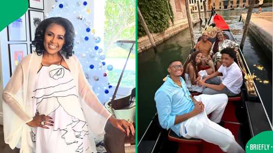 Basetsana Kumalo documents European family holiday across Santorini, Montenegro and Rhodes