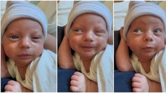 "He has secrets": Newborn baby makes funny facial expressions like adult, his video gets 41.5 million views