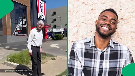 "Finally, he has been located": Young guys spot Mr KFC next to the restaurant, SA's entertained
