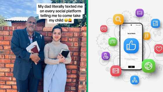 Dad hilariously texts daughter on every social media to fetch her kid, TikTok video goes viral