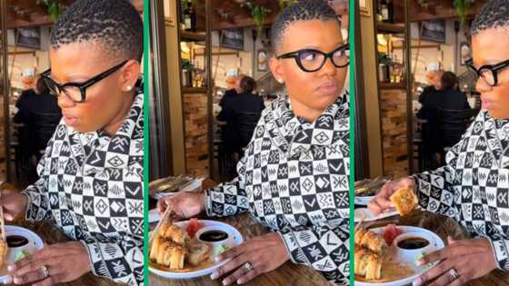 Mzansi chef Zanele Van Zyl goes viral on TikTok after struggling to eat sushi with chopsticks, netizens relate