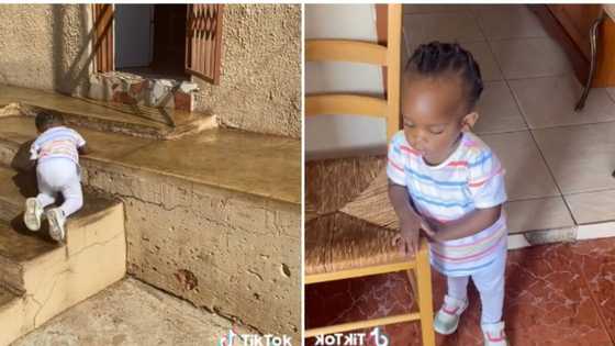 Woman raising blind toddler shares inspiring TikTok of child walking without help