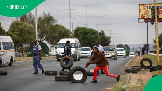 Potchefstroom community members protest ahead of Paul Mashatile's visit for Youth Day