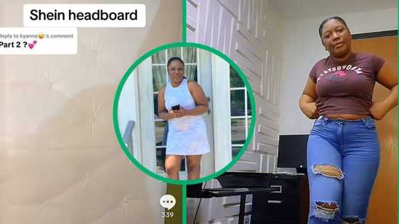 Expectation vs reality: Hilarious unboxing of Shein headboard order leaves Mzansi in stitches