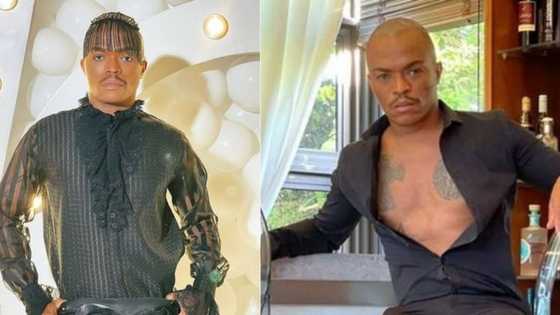 Somizi jokes about being Kim Kardashian and Kanye West's domestic worker in lux outfit