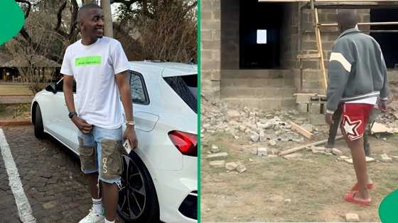 "I like the butterfly roof": KZN man gives glimpse at big house built in village, video wows Mzansi