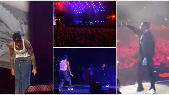 Massive crowd goes wild as Wizkid and Justin Bieber perform 'Essence' together at Jay Z’s concert in America