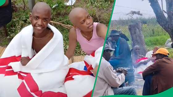 "My heart just exploded": SA in awe of sister going to initiation school with twin brother