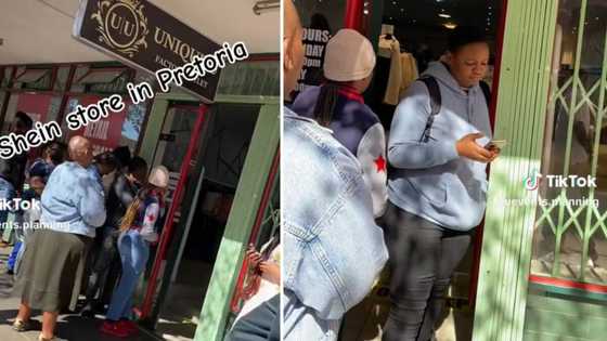 SA women flock to opening of new "Shein" store in Pretoria, video of long queue outside the shop goes viral