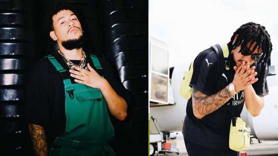AKA's fan cries hysterically in video after meeting the rapper for the first time, SA reacts: "A whole cop"