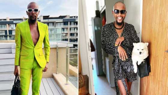 Moshe Ndiki posts videos from his dog Sugar Ndiki's lush funeral service, Mzansi shares mixed reactions