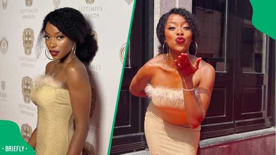 SA jokes about 'Red Ink' actress Nunu Khumalo's new Italian bae: "Invest in a bad wig"