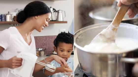 Cooking hack using hand mixer to stir pap has Mzansi debating the best method for making the dish