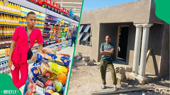 "I'm in tears": 19-year-old KwaZulu-Natal teenager gets rid of shack to build family a proper home