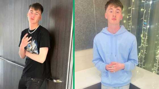 Hilarious moment as white man attempts Tshwala Bami dance challenge in a TikTok video