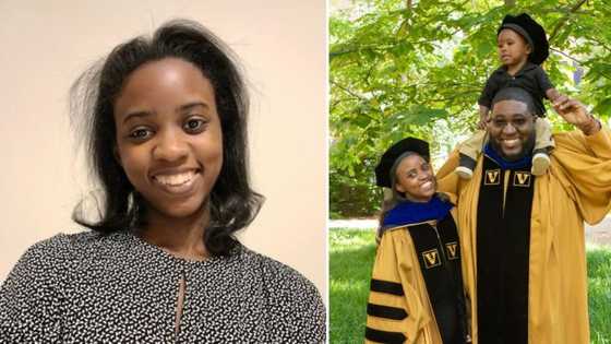Wife and husband bag their PhDs together, celebrate the milestone with beautiful family snaps