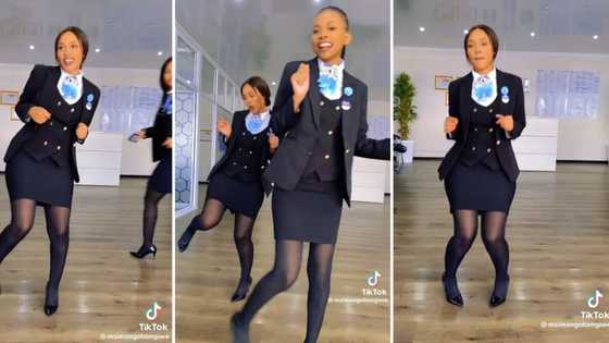 2 Gorgeous corporate women in uniform participate in TikTok dance challenge, SA gents shoot their shots