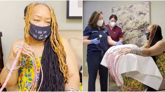 Woman with world's longest nails finally cuts them for the 1st time in 30 years