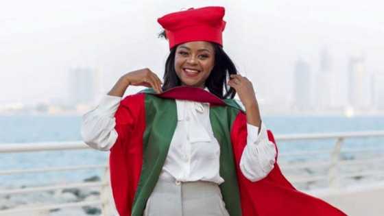Stunning lady celebrates bagging PhD in Organic Chemistry: "Well done brains and beauty"