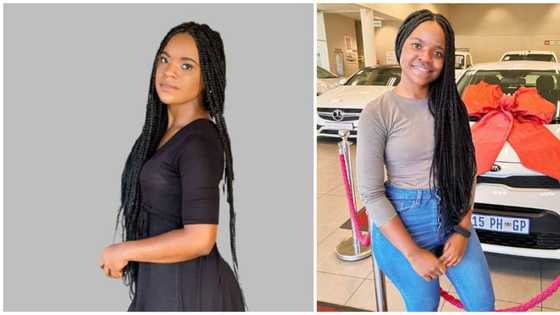 Young lady celebrates buying her first car with emotional message, inspires many