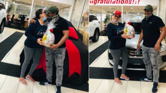 "Congratulations": Hubby & wife celebrate buying new whip, SA wish them well